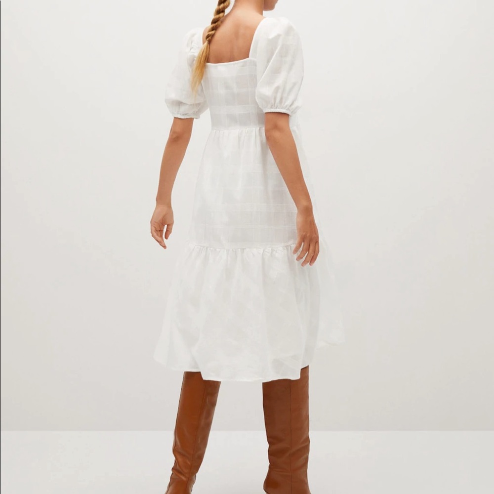 MNG cotton puffy sleeves dress bloggers fav - Picture 9 of 14